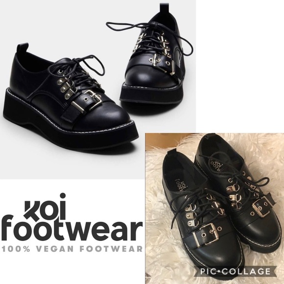 koi Shoes - Koi Footwear Asuna buckle lace up platform shoes